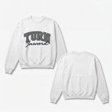 Turn Inward Heather White Crew