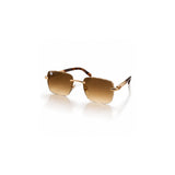 Givenchy Rimless Gradient Sunglasses with Gold-Tone Hardware