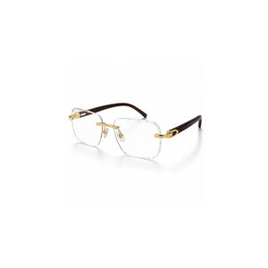 Glossy Black Rectangular Statement Sunglasses