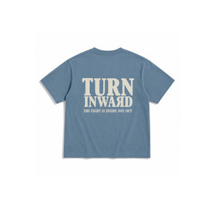 Turn Inward Inside Fight T-Shirt Blue