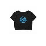 Turn Inward Crop Tee Black