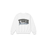 Turn Inward Heather White Crew