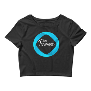Turn Inward Crop Tee Black