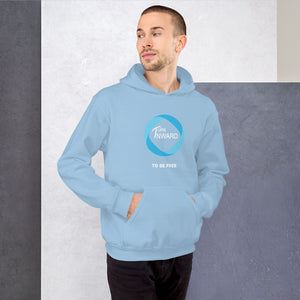 Turn Inward Unisex Hoodie Light Blue